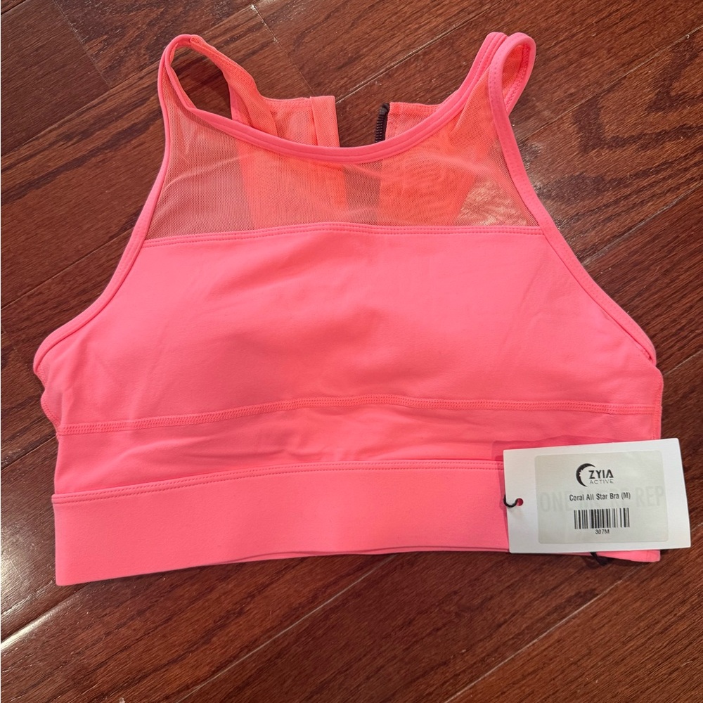ZYIA Coral All Star Sports Bra NWT